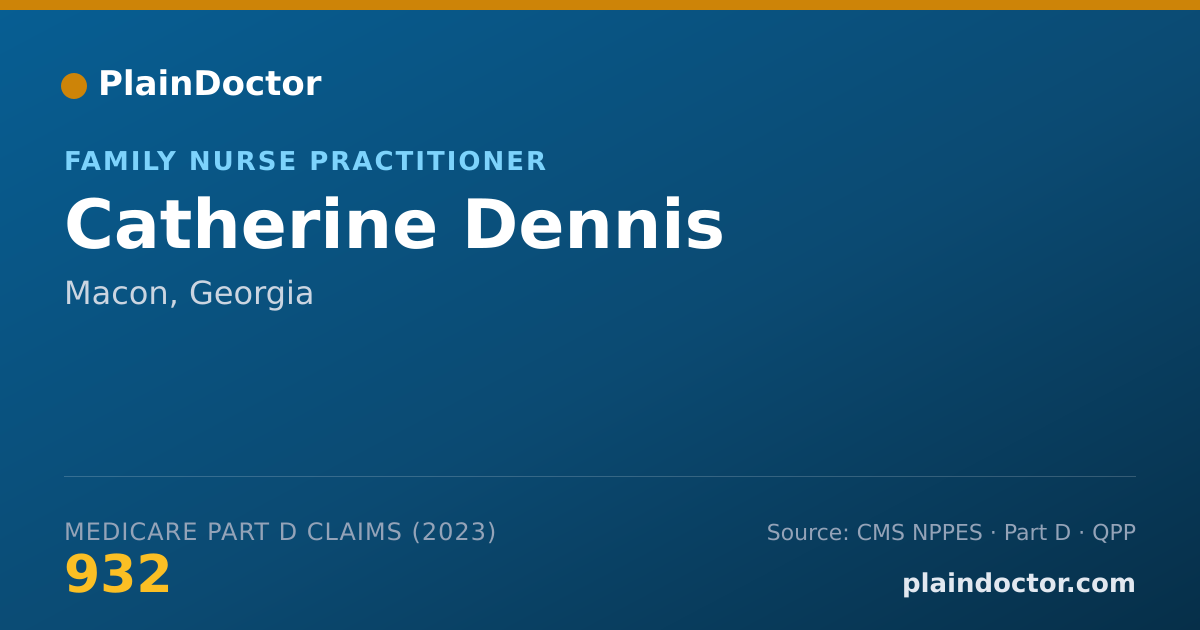 Shareable card for Catherine Dennis - Family Nurse Practitioner, Macon, GA