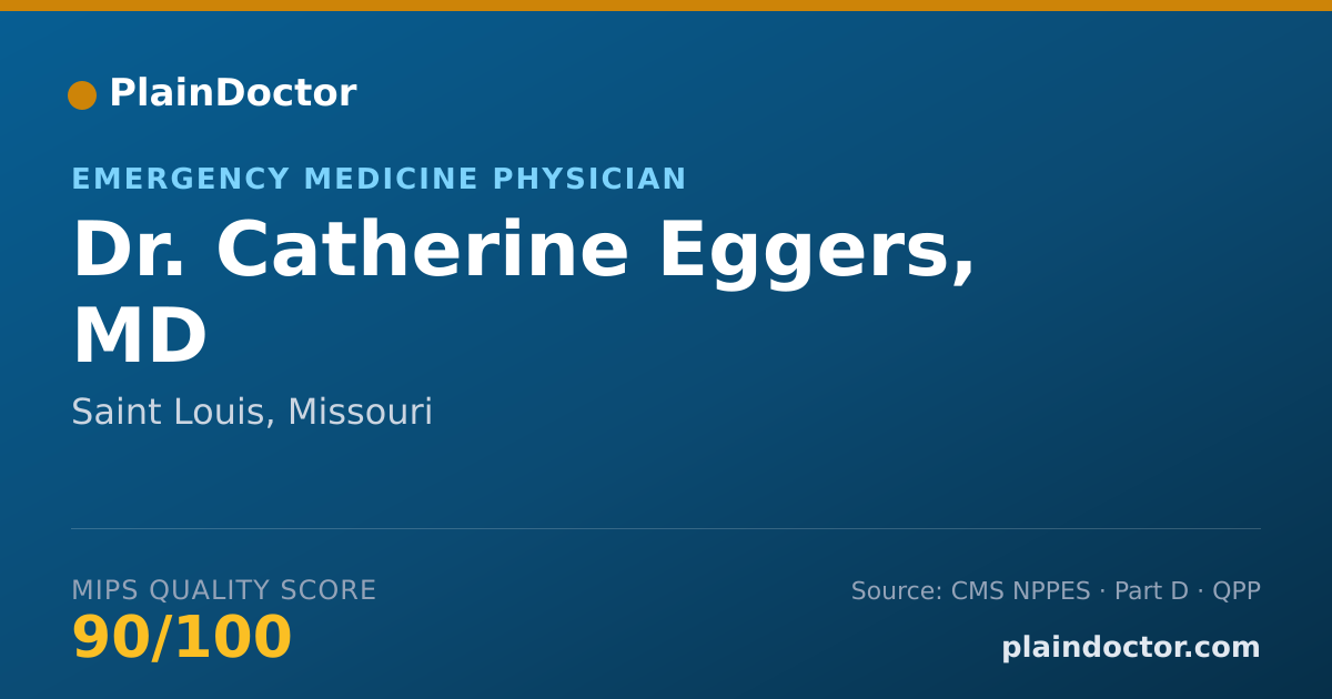 Shareable card for Catherine Eggers, MD - Emergency Medicine Physician, Saint Louis, MO