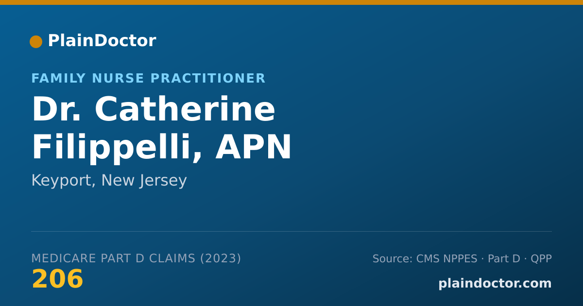 Shareable card for Catherine Filippelli, APN - Family Nurse Practitioner, Keyport, NJ