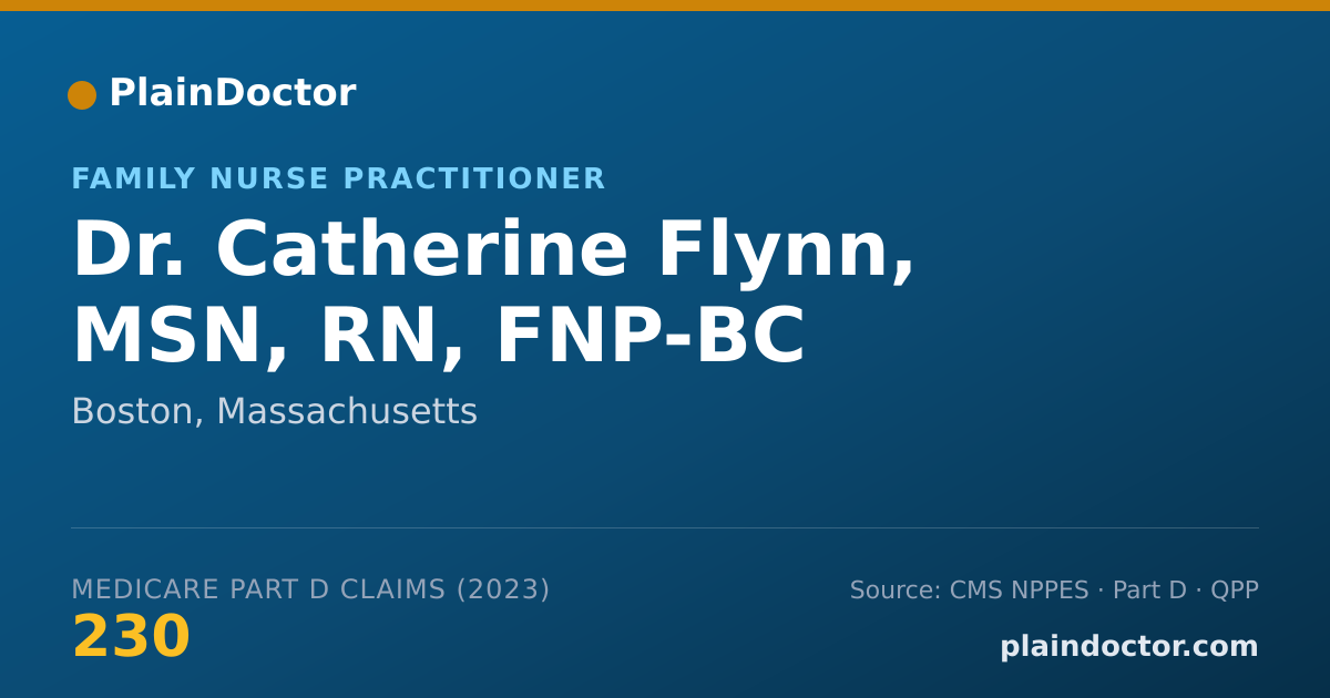 Shareable card for Catherine Flynn, MSN, RN, FNP-BC - Family Nurse Practitioner, Boston, MA