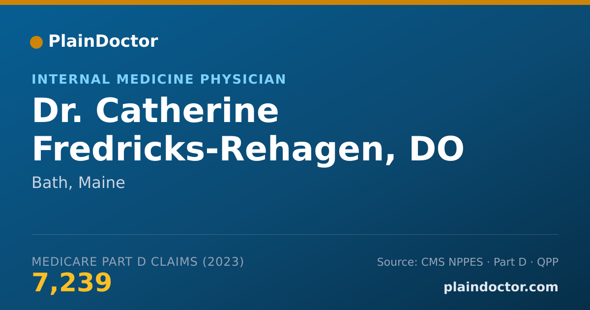 Shareable card for Catherine Fredricks-Rehagen, DO - Internal Medicine Physician, Bath, ME