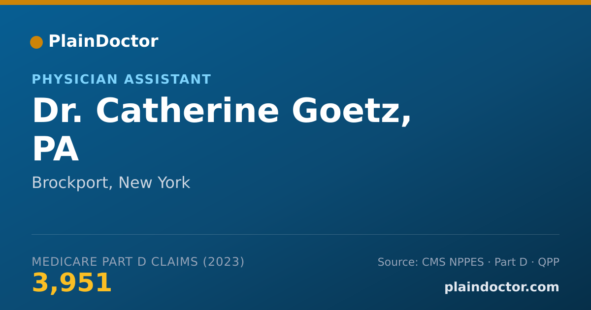 Shareable card for Catherine Goetz, PA - Physician Assistant, Brockport, NY