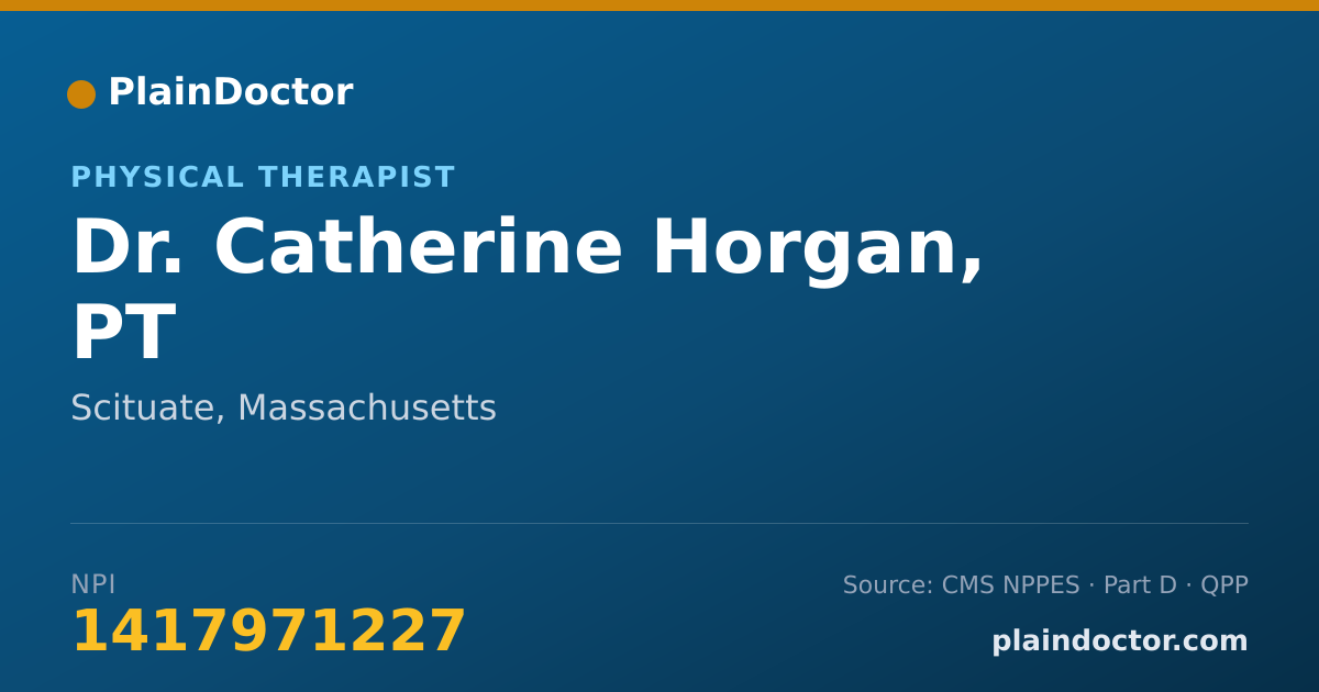Shareable card for Catherine Horgan, PT - Physical Therapist, Scituate, MA