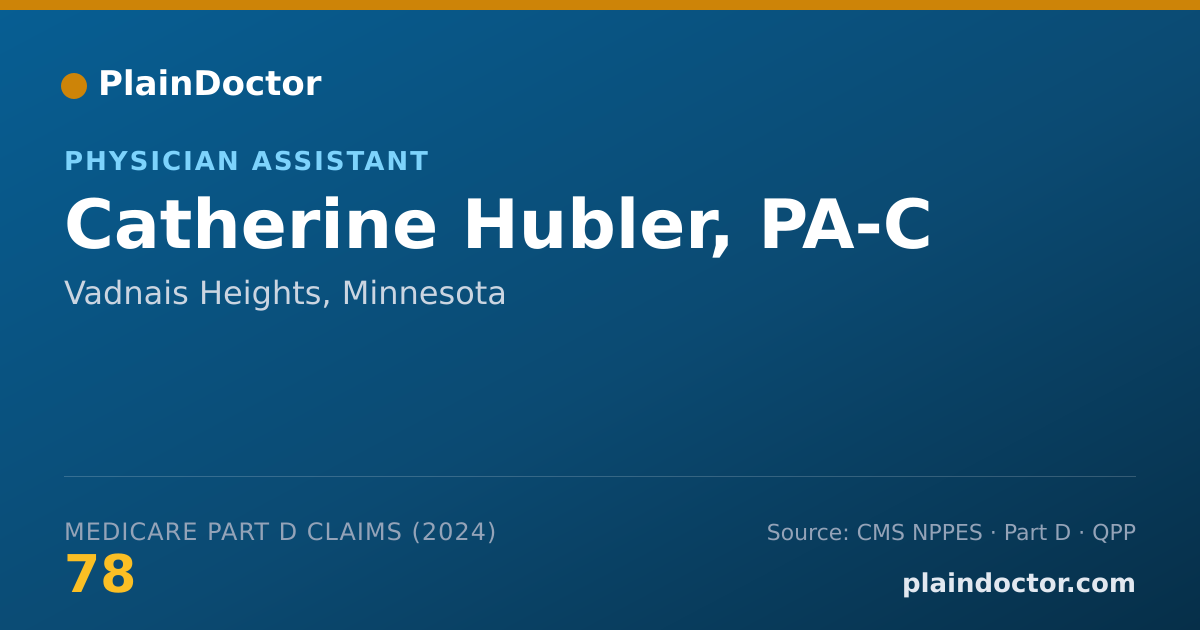 Shareable card for Catherine Hubler, PA-C - Physician Assistant, Vadnais Heights, MN
