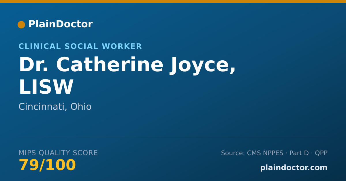 Shareable card for Catherine Joyce, LISW - Clinical Social Worker, Cincinnati, OH