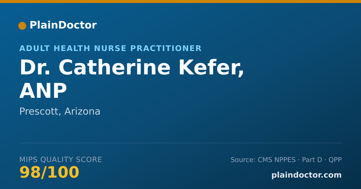 Shareable card for Catherine Kefer, ANP - Adult Health Nurse Practitioner, Prescott, AZ