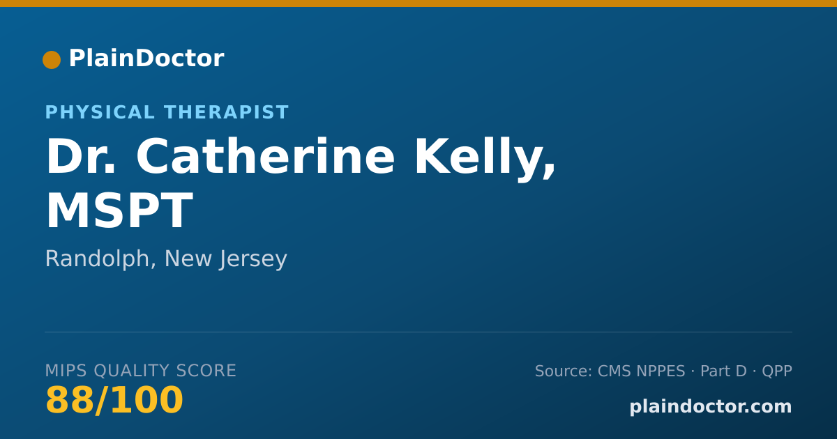 Shareable card for Catherine Kelly, MSPT - Physical Therapist, Randolph, NJ