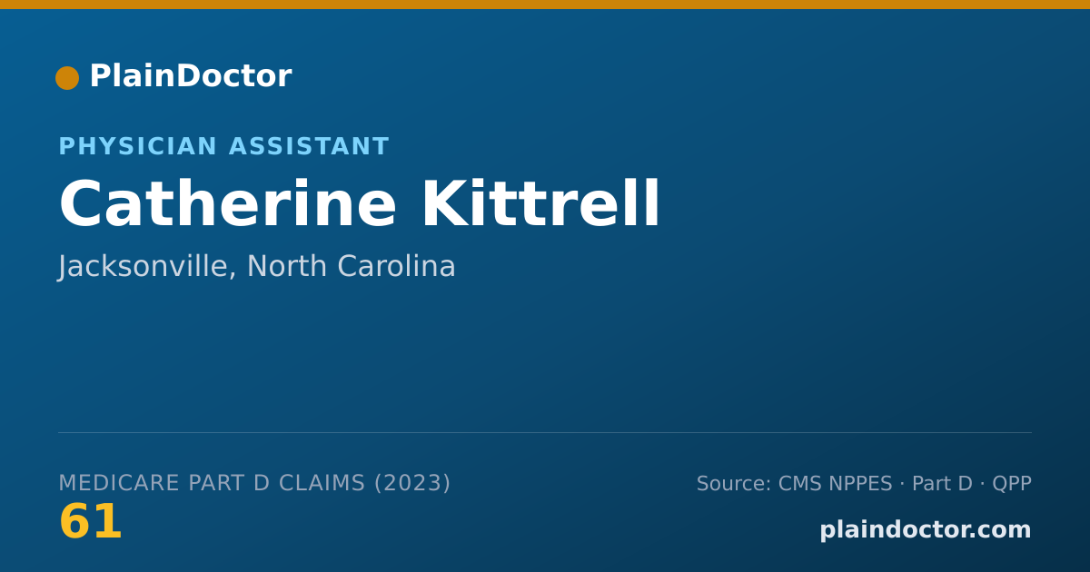 Shareable card for Catherine Kittrell - Physician Assistant, Jacksonville, NC