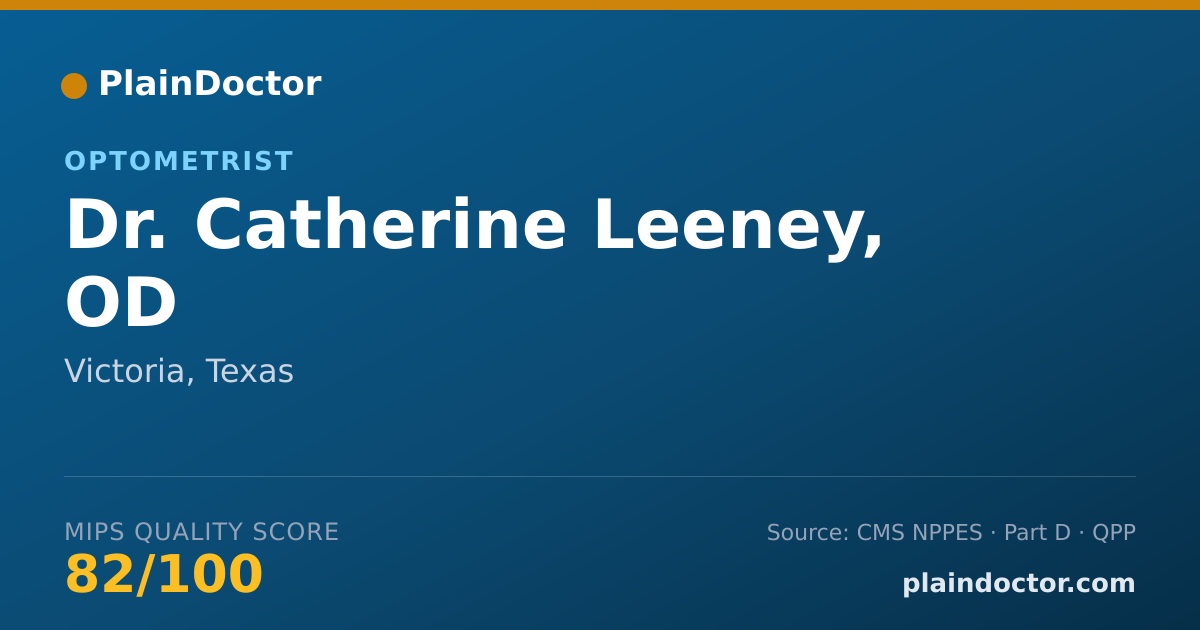 Shareable card for Catherine Leeney, OD - Optometrist, Victoria, TX