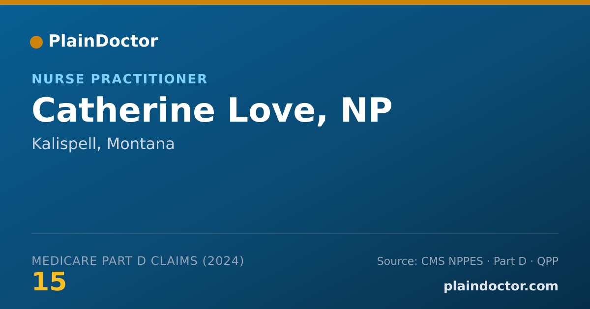 Shareable card for Catherine Love, NP - Nurse Practitioner, Kalispell, MT