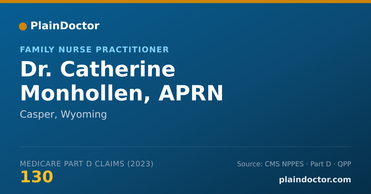 Shareable card for Catherine Monhollen, APRN - Family Nurse Practitioner, Casper, WY