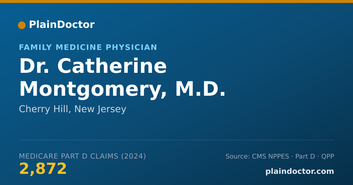Shareable card for Catherine Montgomery, M.D. - Family Medicine Physician, Cherry Hill, NJ