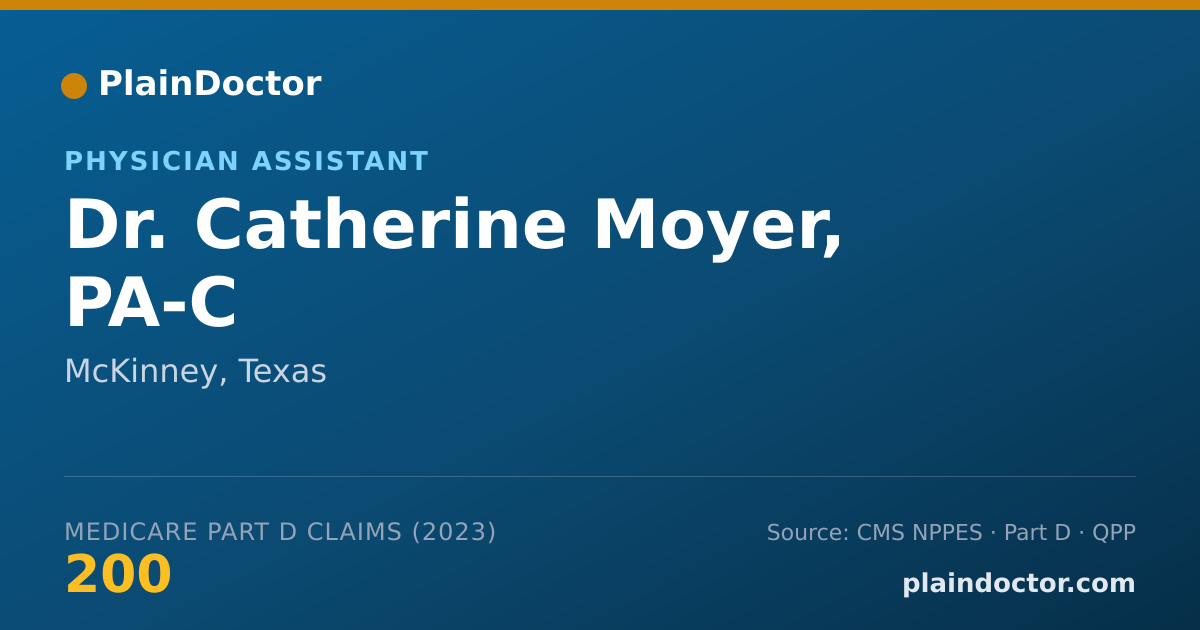 Shareable card for Catherine Moyer, PA-C - Physician Assistant, McKinney, TX