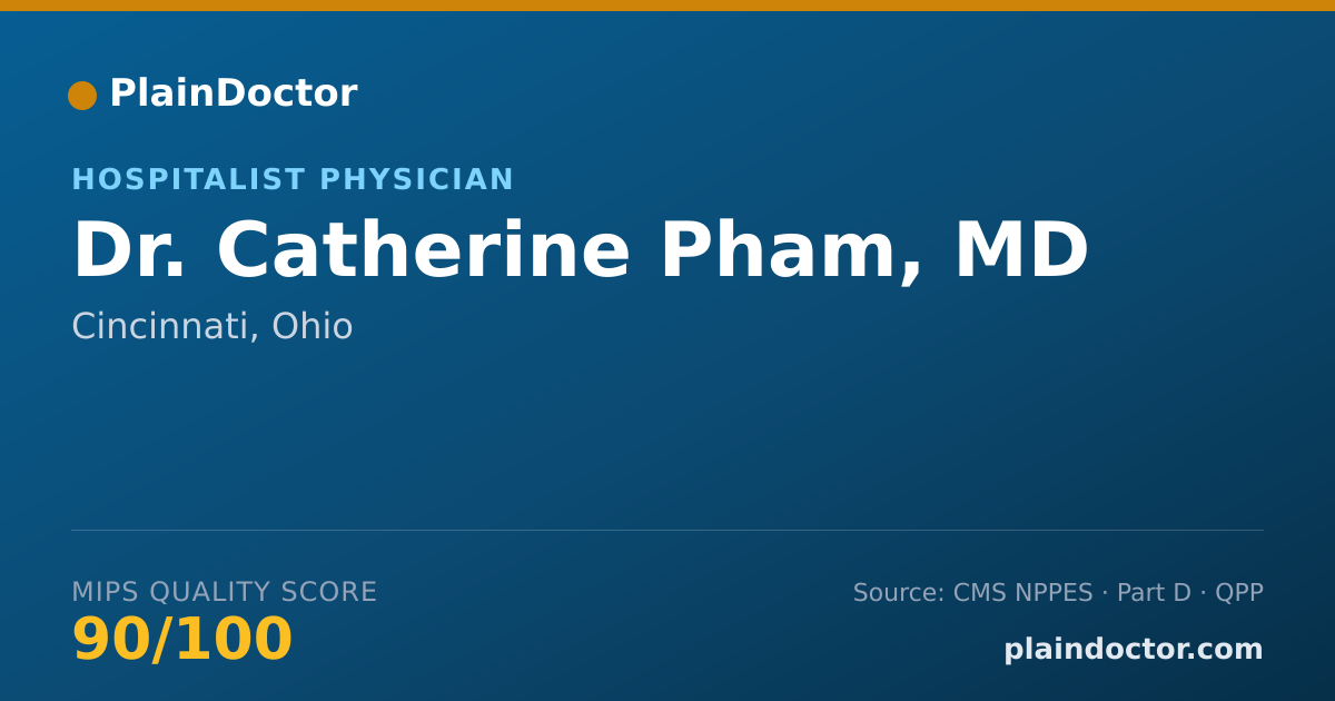 Shareable card for Catherine Pham, MD - Hospitalist Physician, Cincinnati, OH