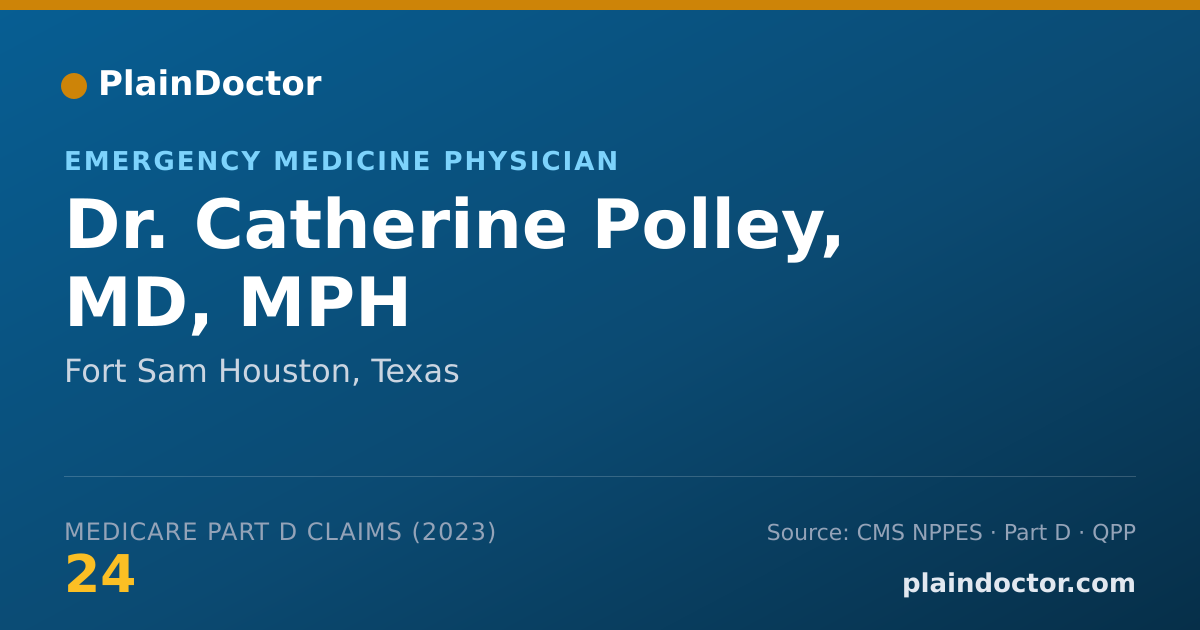 Shareable card for Catherine Polley, MD, MPH - Emergency Medicine Physician, Fort Sam Houston, TX