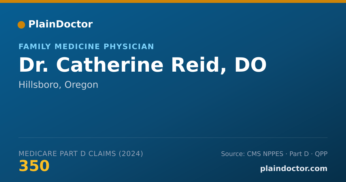 Shareable card for Catherine Reid, DO - Family Medicine Physician, Hillsboro, OR
