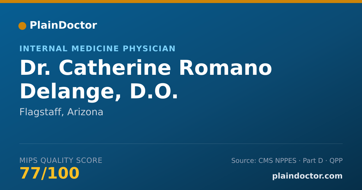 Shareable card for Catherine Romano Delange, D.O. - Internal Medicine Physician, Flagstaff, AZ