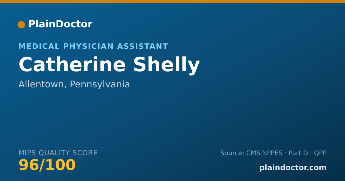 Shareable card for Catherine Shelly - Medical Physician Assistant, Allentown, PA
