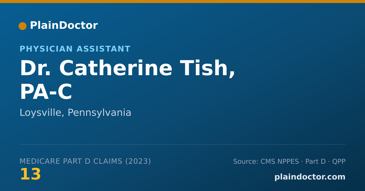 Shareable card for Catherine Tish, PA-C - Physician Assistant, Loysville, PA