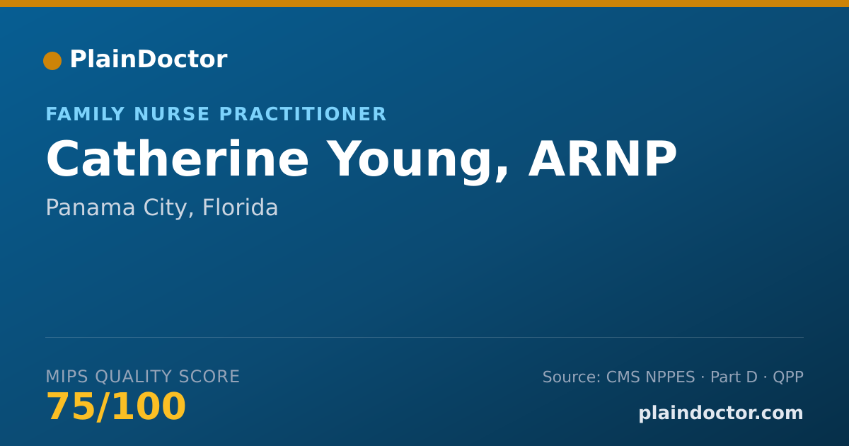 Shareable card for Catherine Young, ARNP - Family Nurse Practitioner, Panama City, FL