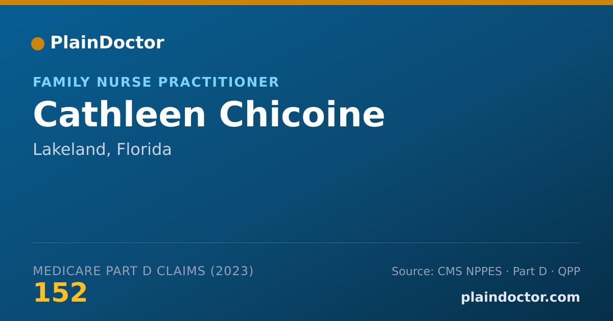 Shareable card for Cathleen Chicoine - Family Nurse Practitioner, Lakeland, FL