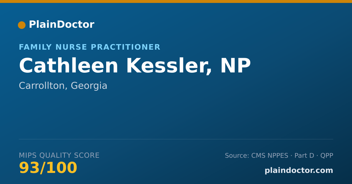 Shareable card for Cathleen Kessler, NP - Family Nurse Practitioner, Carrollton, GA
