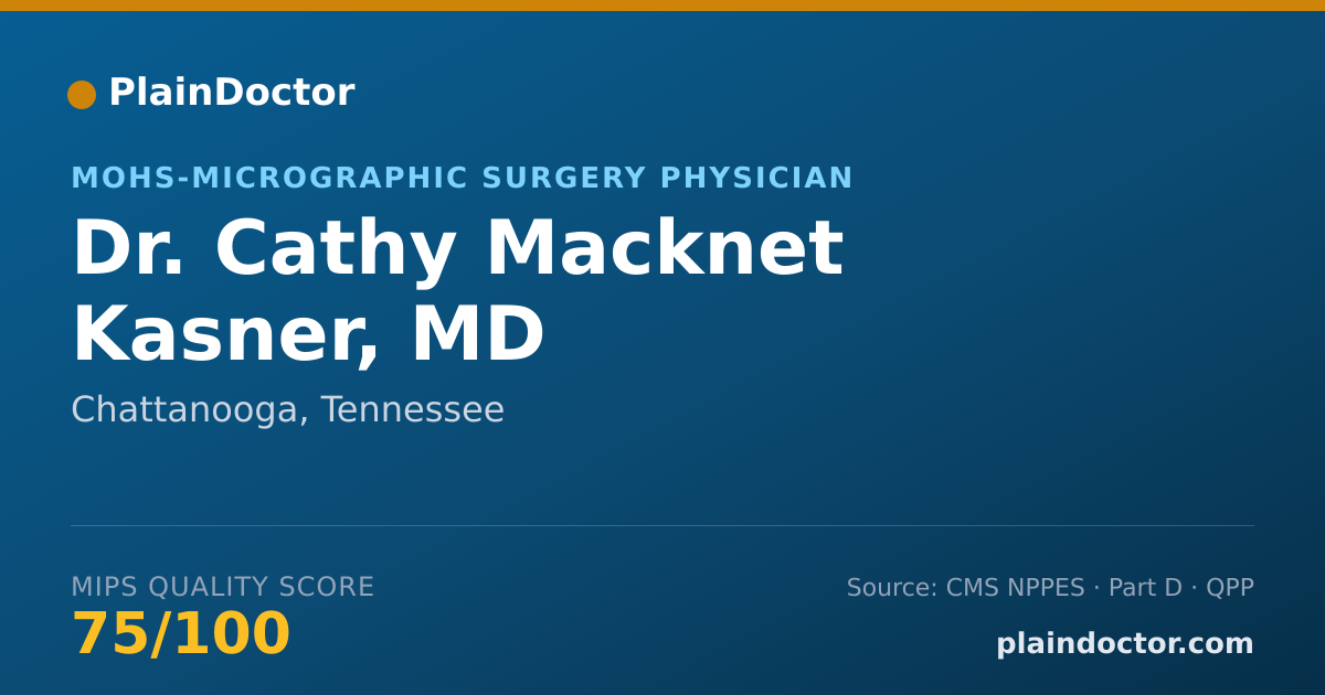 Shareable card for Cathy Macknet Kasner, MD - MOHS-Micrographic Surgery Physician, Chattanooga, TN