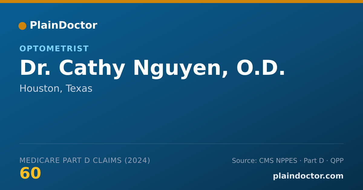 Shareable card for Cathy Nguyen, O.D. - Optometrist, Houston, TX
