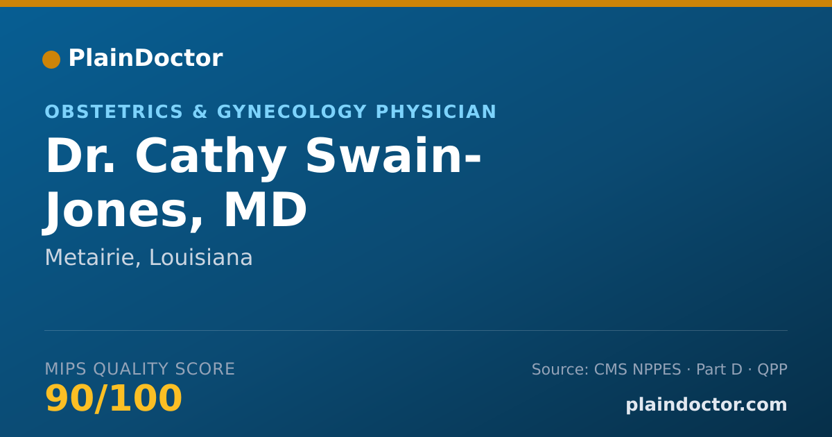 Shareable card for Cathy Swain- Jones, MD - Obstetrics & Gynecology Physician, Metairie, LA