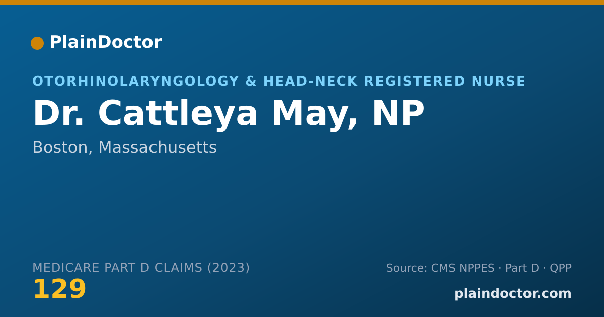 Shareable card for Cattleya May, NP - Otorhinolaryngology & Head-Neck Registered Nurse, Boston, MA