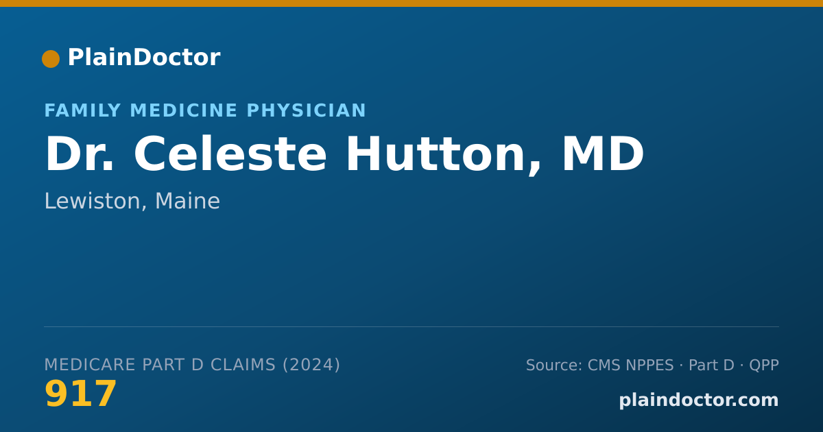 Shareable card for Celeste Hutton, MD - Family Medicine Physician, Lewiston, ME