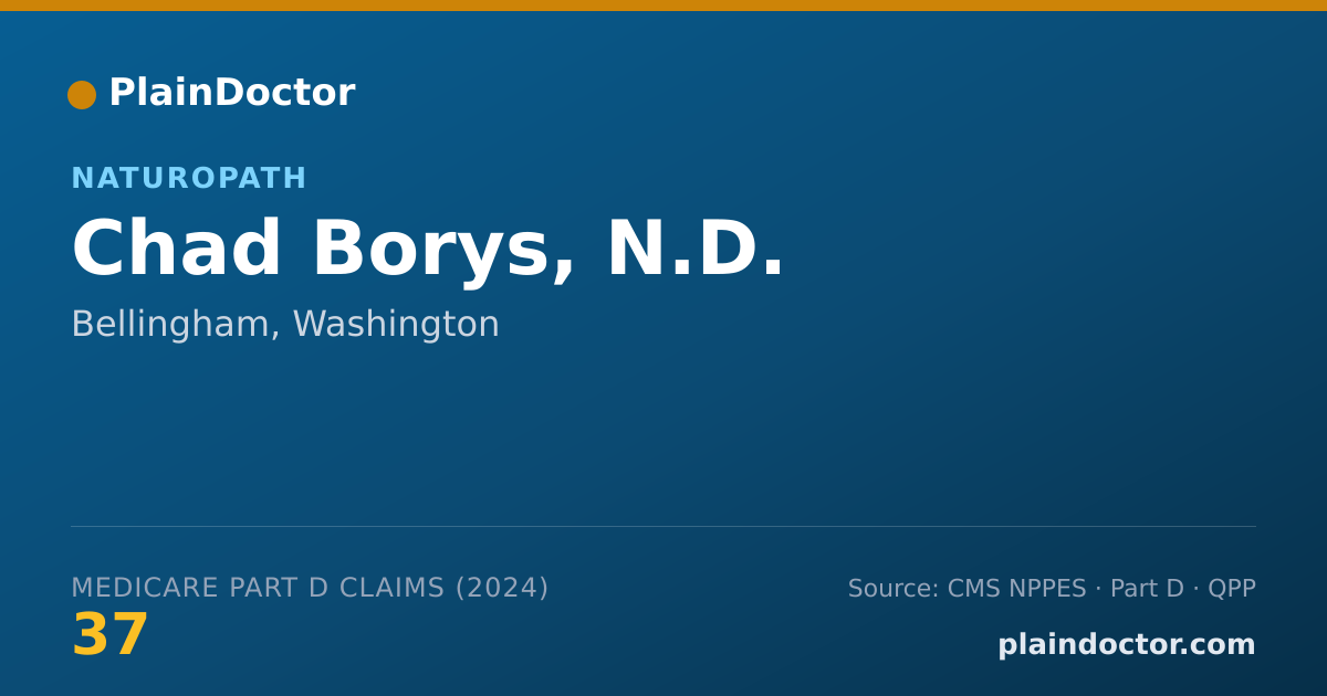 Shareable card for Chad Borys, N.D. - Naturopath, Bellingham, WA
