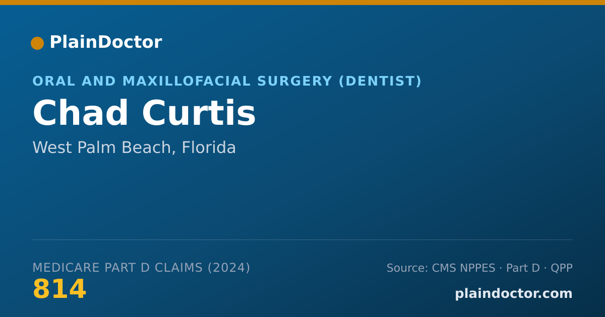 Shareable card for Chad Curtis - Oral and Maxillofacial Surgery (Dentist), West Palm Beach, FL
