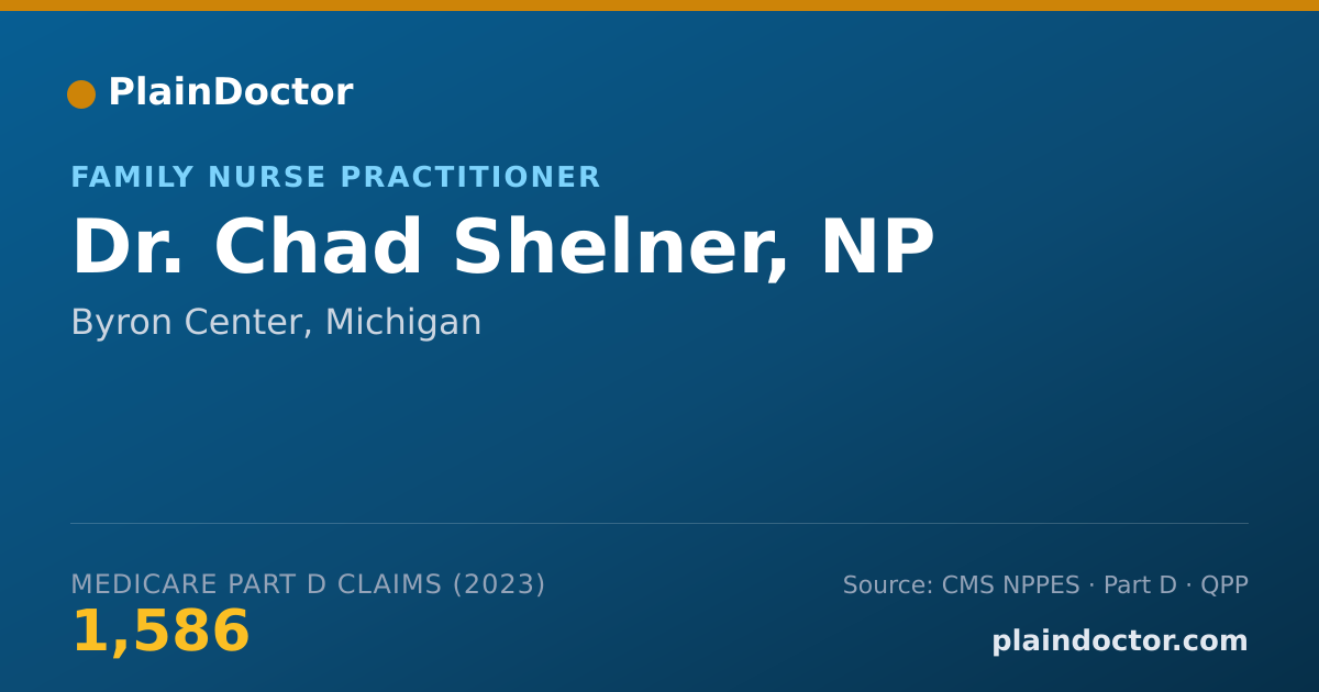 Shareable card for Chad Shelner, NP - Family Nurse Practitioner, Byron Center, MI