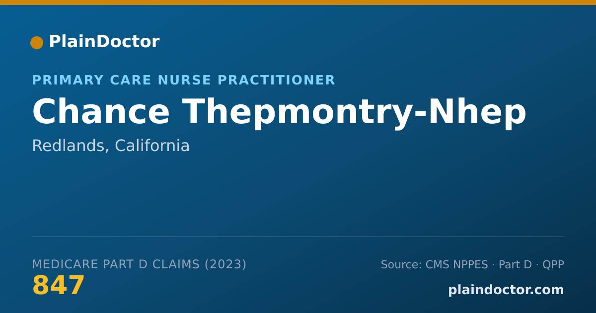 Shareable card for Chance Thepmontry-Nhep - Primary Care Nurse Practitioner, Redlands, CA