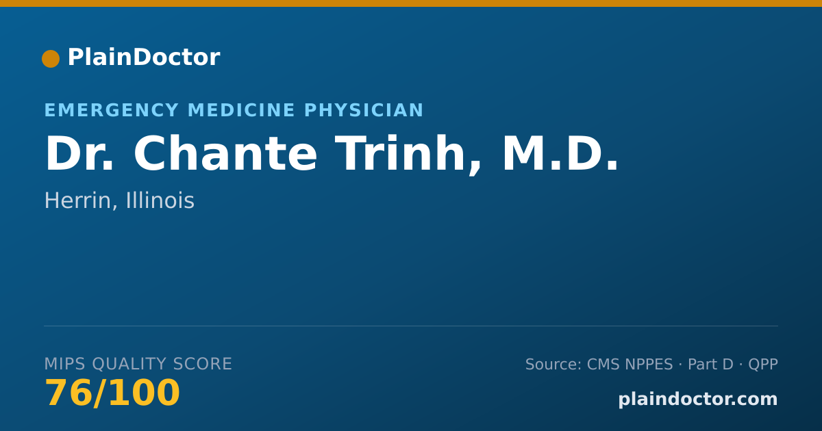Shareable card for Chante Trinh, M.D. - Geriatric Medicine (Internal Medicine) Physician, Herrin, IL