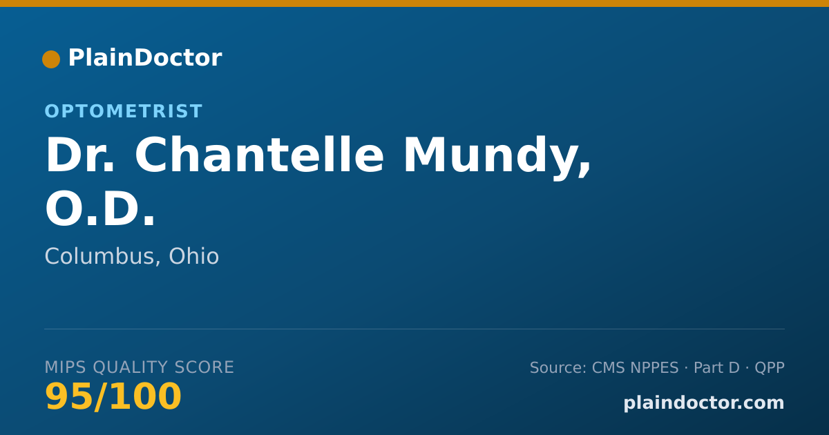 Shareable card for Chantelle Mundy, O.D. - Optometrist, Columbus, OH