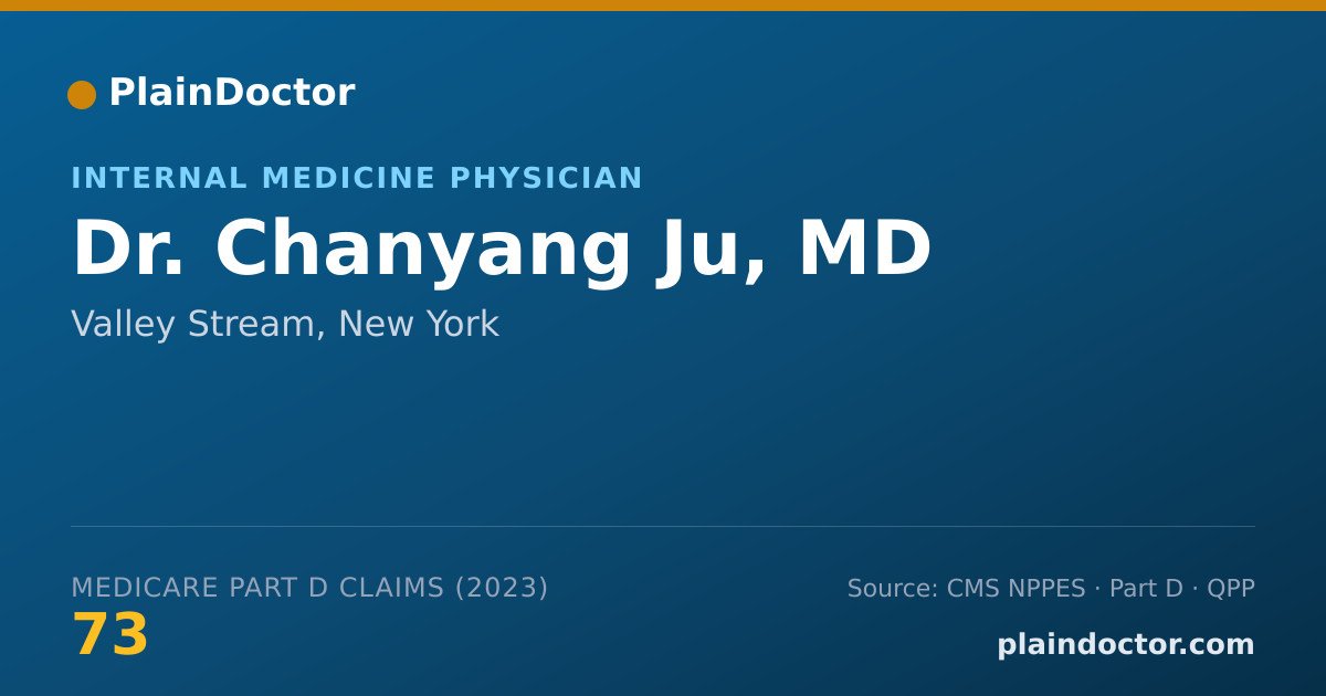 Shareable card for Chanyang Ju, MD - Internal Medicine Physician, Valley Stream, NY
