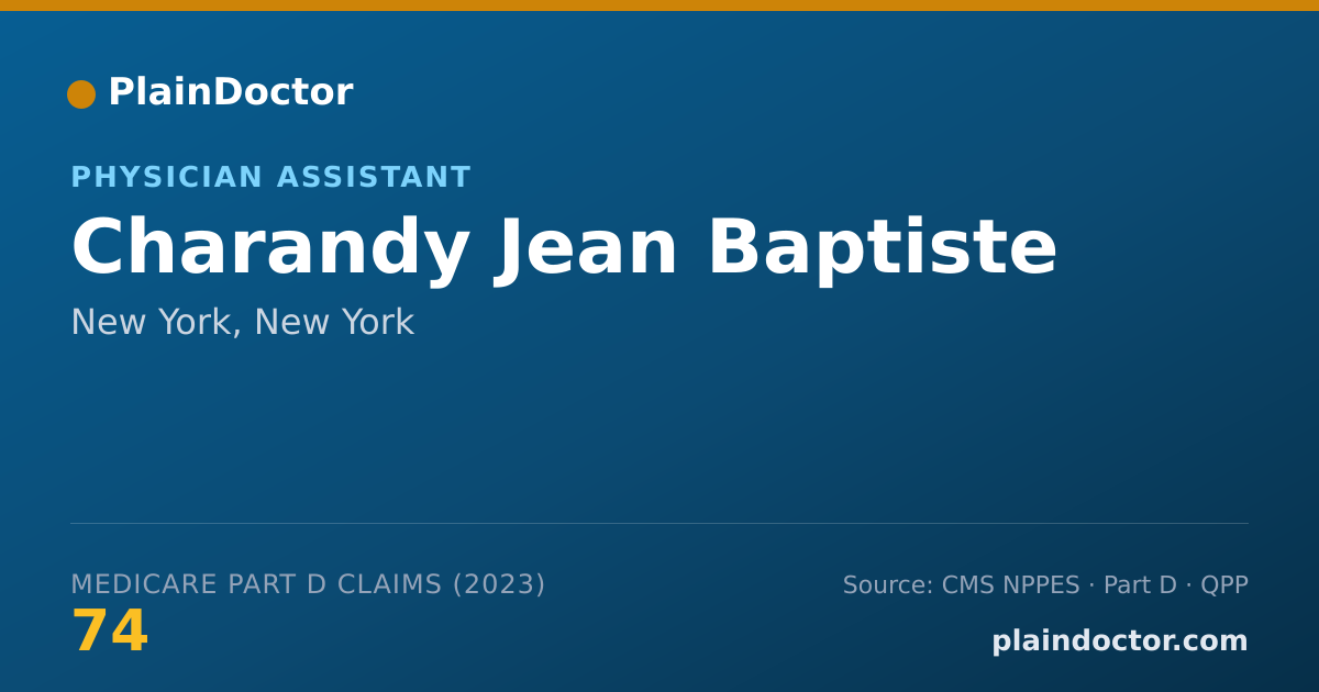 Shareable card for Charandy Jean Baptiste - Physician Assistant, New York, NY