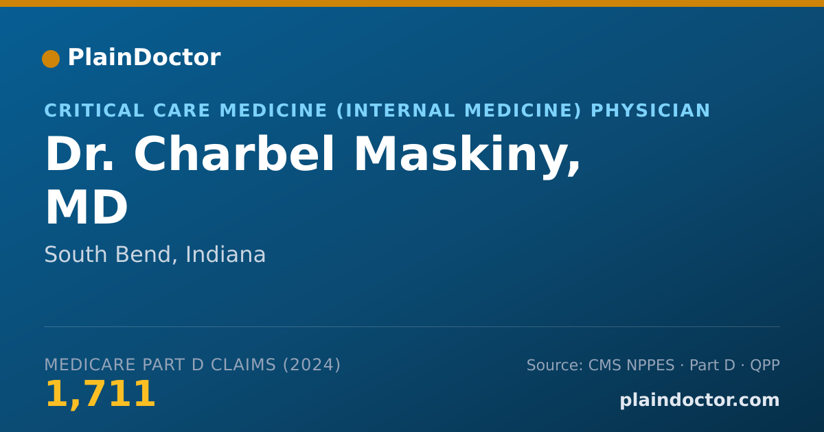 Shareable card for Charbel Maskiny, MD - Pulmonary Disease Physician, South Bend, IN