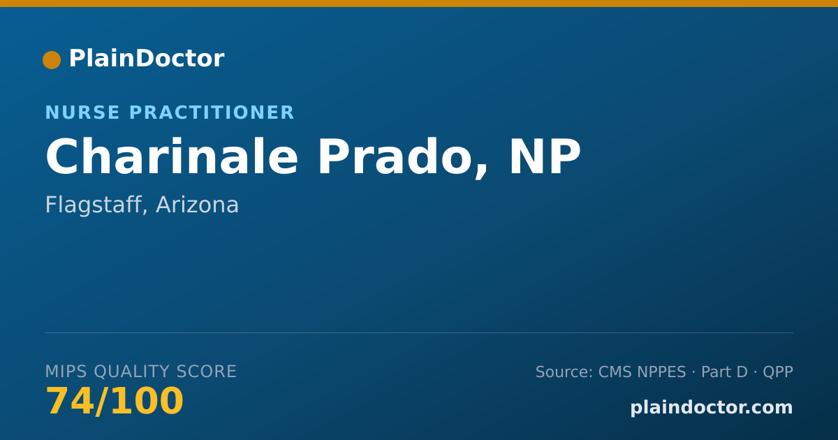 Shareable card for Charinale Prado, NP - Nurse Practitioner, Flagstaff, AZ