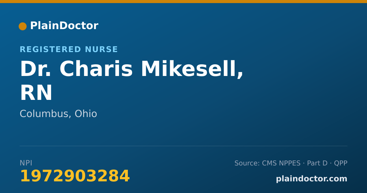 Shareable card for Charis Mikesell, RN - Registered Nurse, Columbus, OH