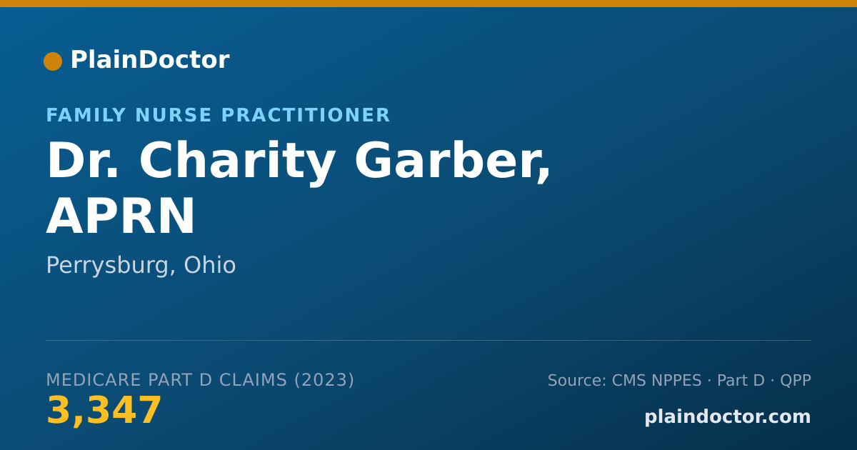 Shareable card for Charity Garber, APRN - Family Nurse Practitioner, Perrysburg, OH