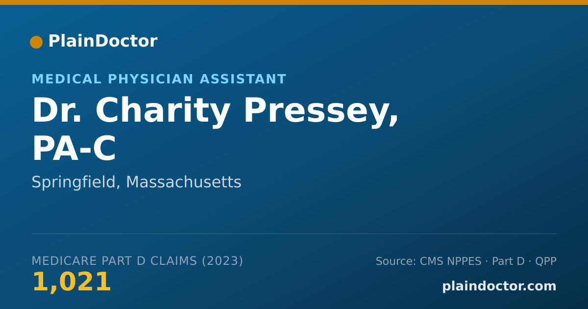 Shareable card for Charity Pressey, PA-C - Medical Physician Assistant, Springfield, MA