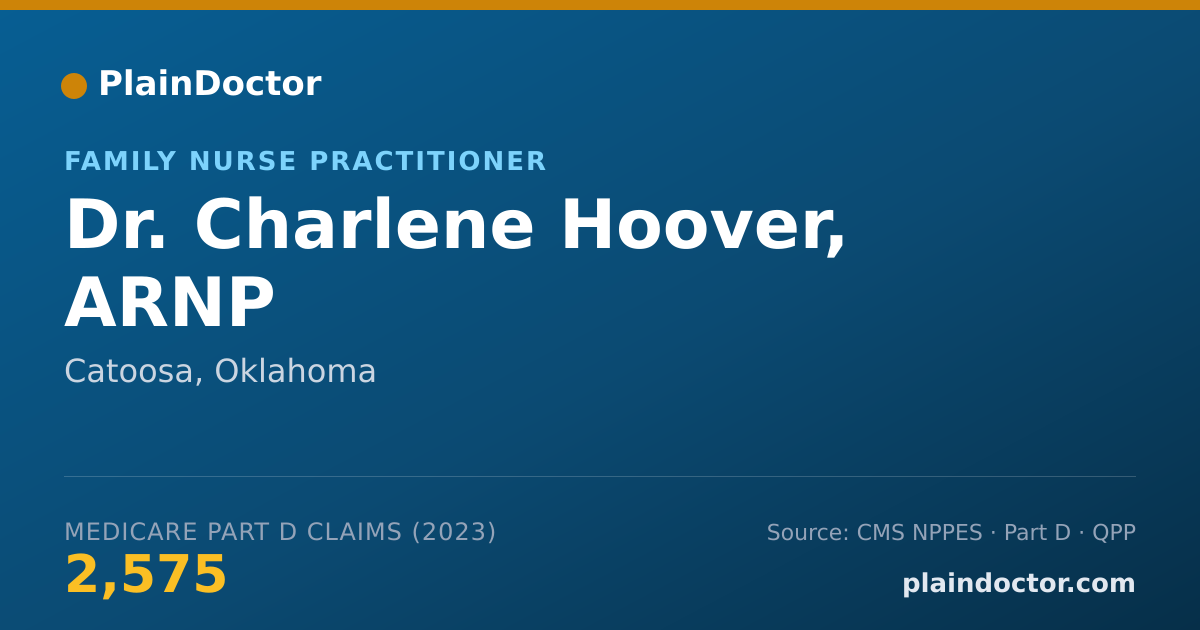 Shareable card for Charlene Hoover, ARNP - Family Nurse Practitioner, Catoosa, OK