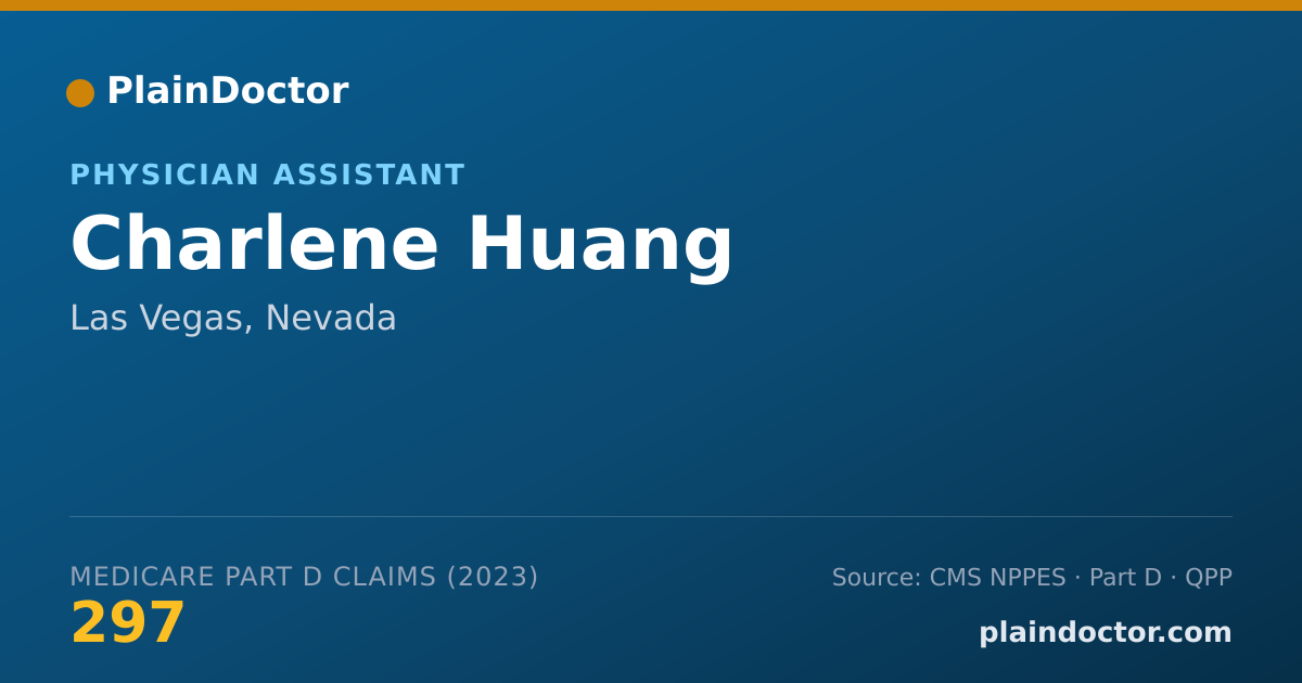 Shareable card for Charlene Huang - Physician Assistant, Las Vegas, NV