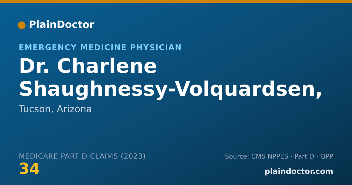 Shareable card for Charlene Shaughnessy-Volquardsen, M.D. - Emergency Medicine Physician, Tucson, AZ