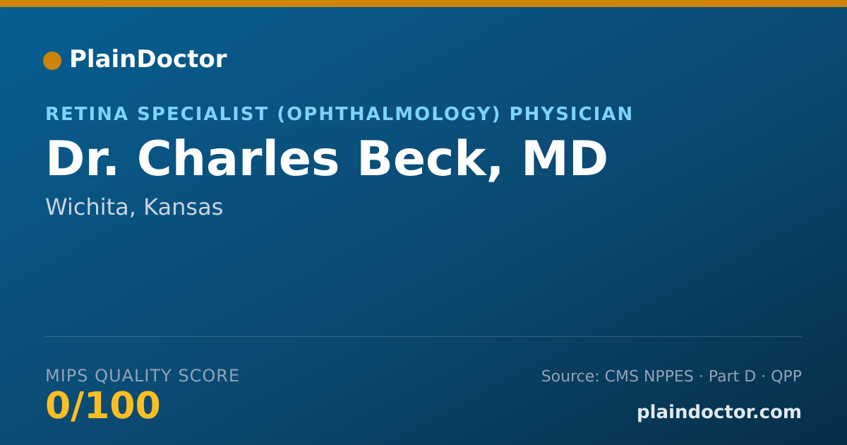 Shareable card for Charles Beck, MD - Retina Specialist (Ophthalmology) Physician, Wichita, KS