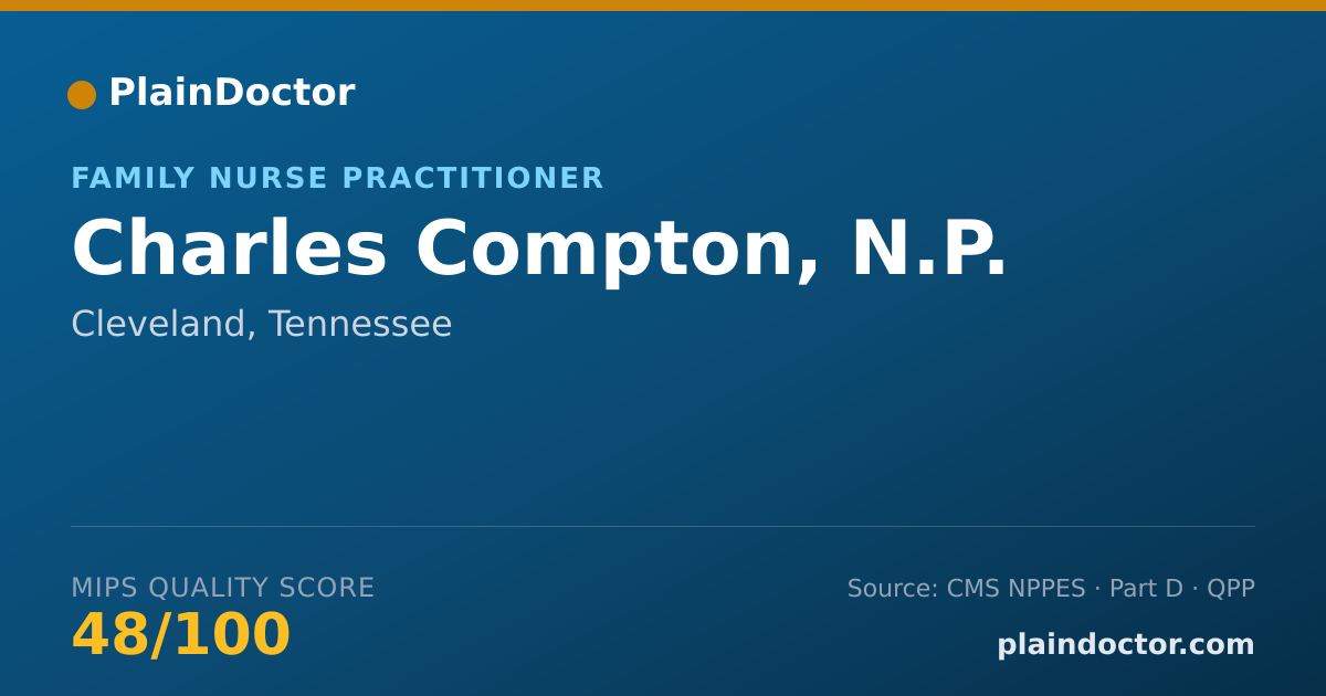 Shareable card for Charles Compton, N.P. - Family Nurse Practitioner, Cleveland, TN
