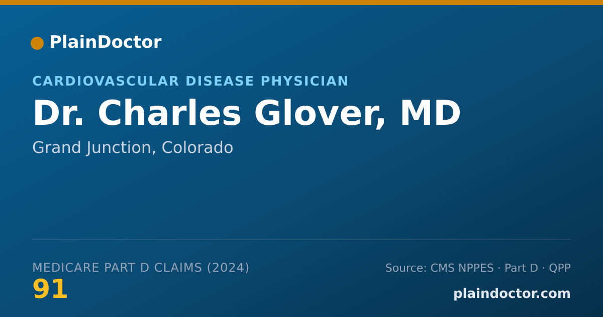 Shareable card for Charles Glover, MD - Cardiovascular Disease Physician, Grand Junction, CO